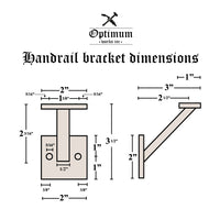 handrail bracket dimensions