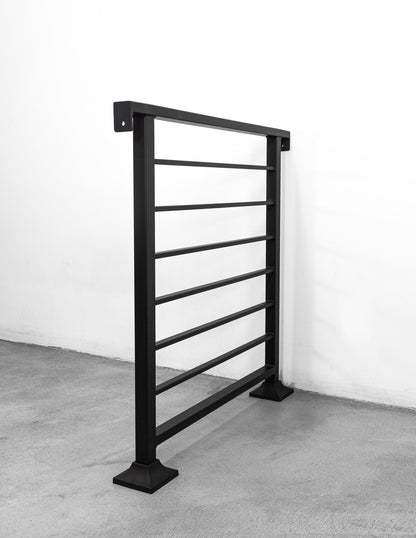 Metal Wall-to-Wall Railing (Horizontal Flat Bar)