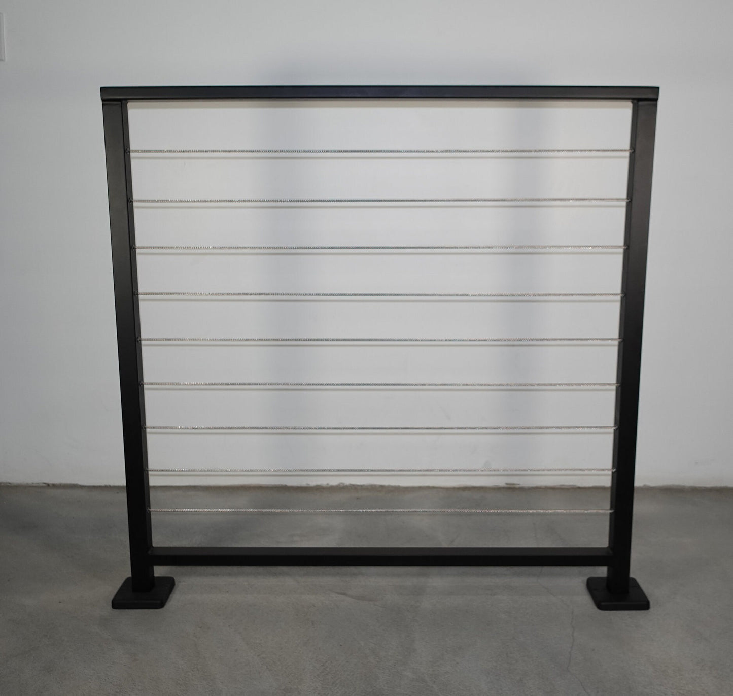 Metal Cable Railing (Guardrail), 2"x1" Top Rail & 3/16" Cables