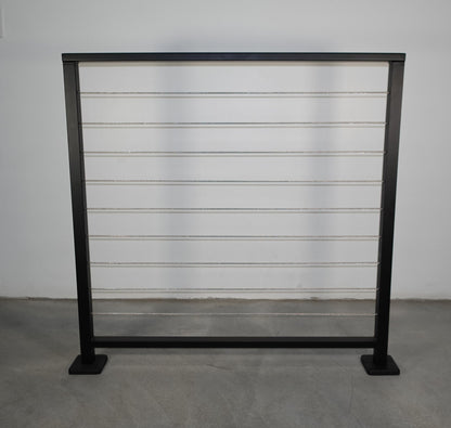 Metal Cable Railing (Guardrail), 2"x1" Top Rail & 3/16" Cables