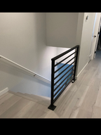 Horizontal Metal Railing for Stairs