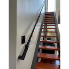 1.5"x1.5" Square Metal Handrail for Stairs