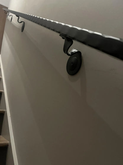 2"x1" Hammered Rectangle Metal Handrail