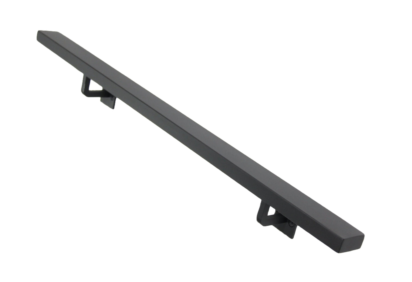 Black metal handrail for stairs