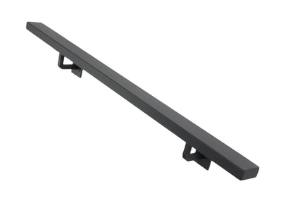Black metal handrail for stairs