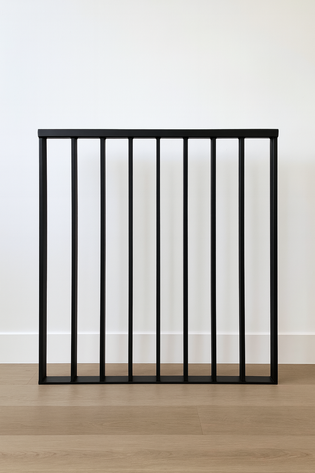 Modern Wide Bar Stair Railing (Guardrail), 2"x1" Top Rail