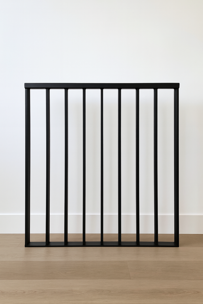 Modern Wide Bar Stair Railing (Guardrail), 2"x1" Top Rail