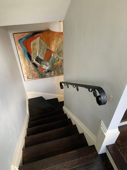 1-5/8"x0.25" Engraved Wrought Iron Scroll Handrail
