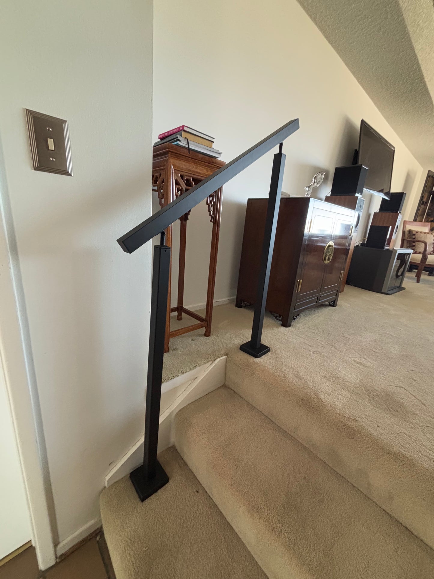 1.5"x1.5" Double-post Metal Handrail For Steps