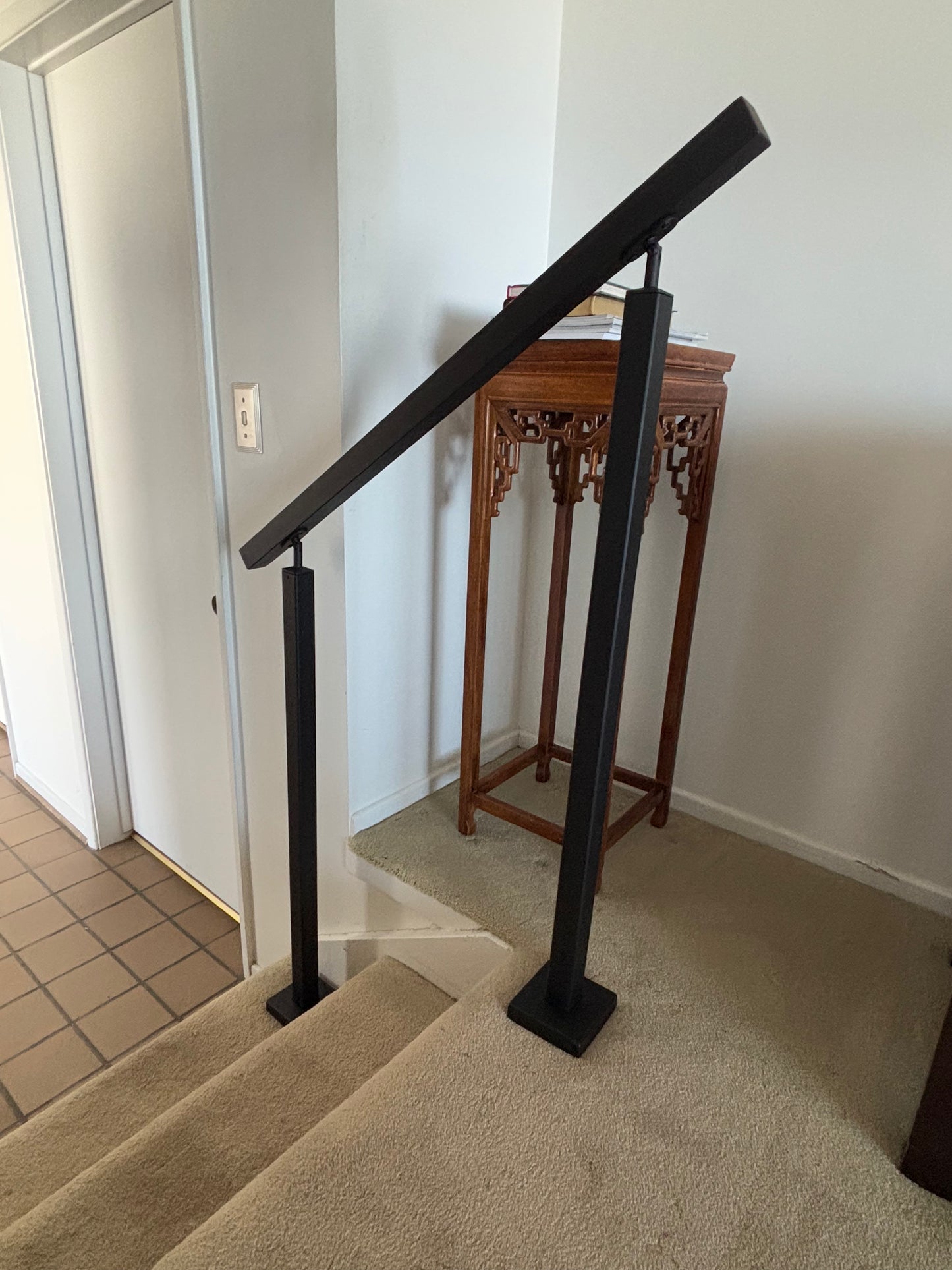 1.5"x1.5" Double-post Metal Handrail For Steps