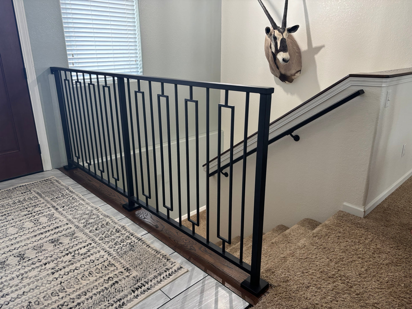 black modern railing