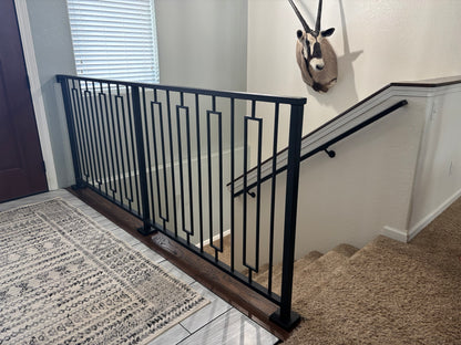 black modern railing