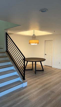 Angled Horizontal Stair Railing / Sloped Stair Banister
