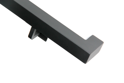 Close up view of the 1.5"x1.5" Metal Handrail for Stairs