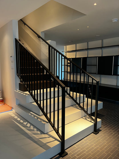 Angled Vertical Stair Railing / Sloped Stair Banister