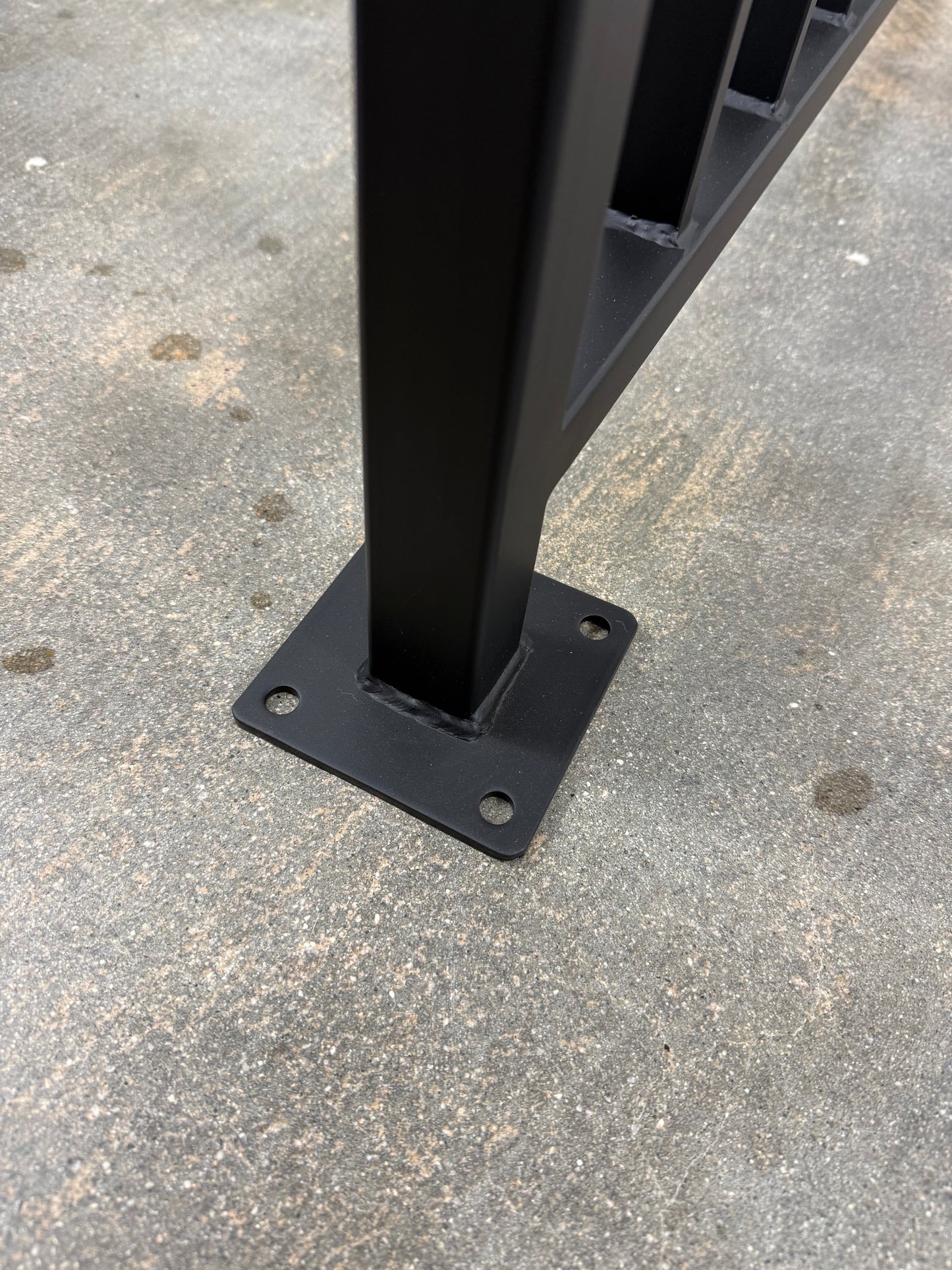 Modern Vertical Stair Railing (Guardrail), 2"x1" Top Rail