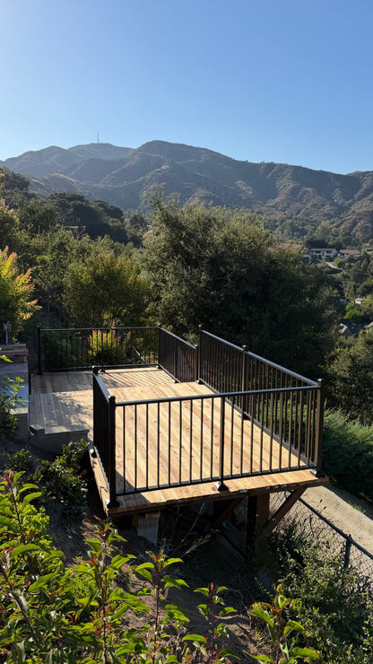 modern deck railing