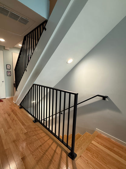 Angled Vertical Stair Railing / Sloped Stair Banister
