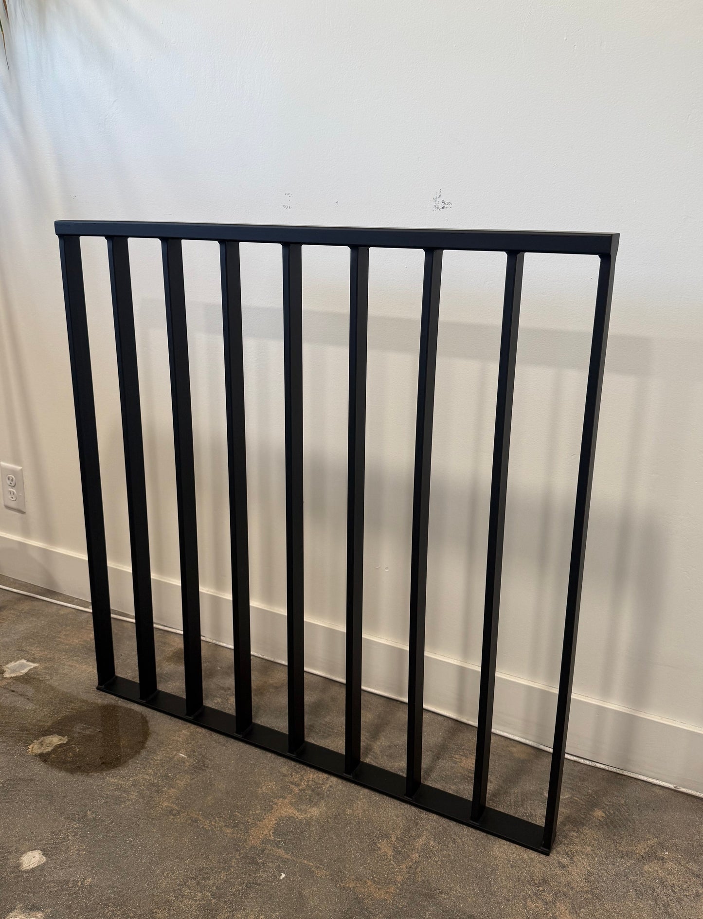 Modern Wide Bar Stair Railing (Guardrail), 2"x1" Top Rail