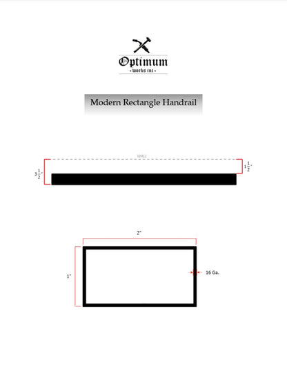 Rectangle handrail graphic