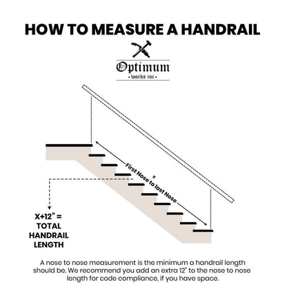 1.5" Round Metal Handrail (2" Round Ball Ends)