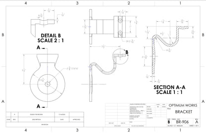 Round Steel Handrail Bracket
