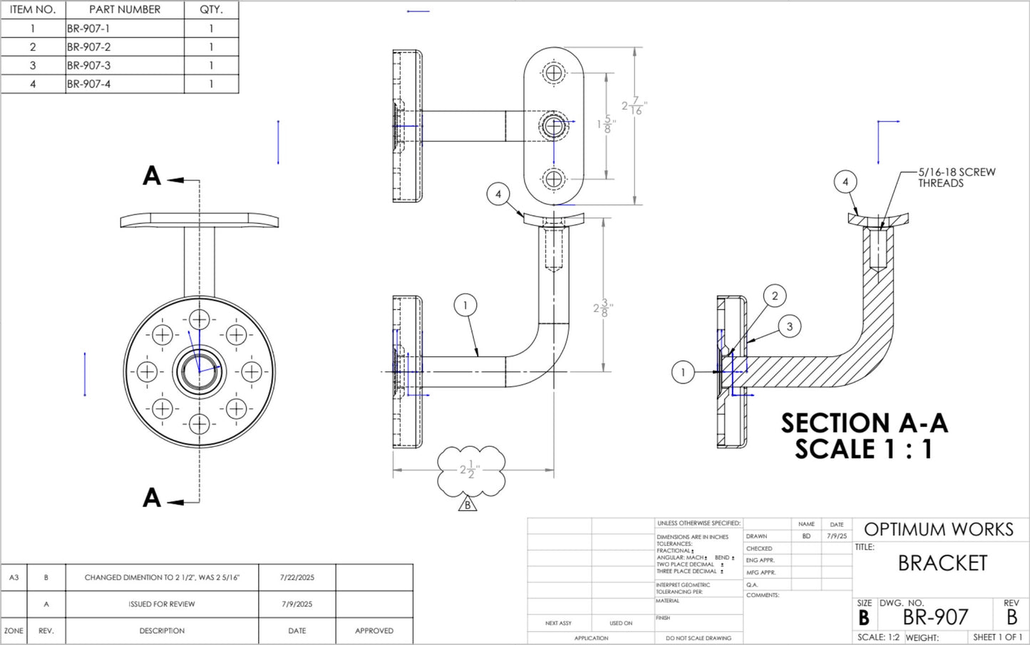 handrails architectual drawing