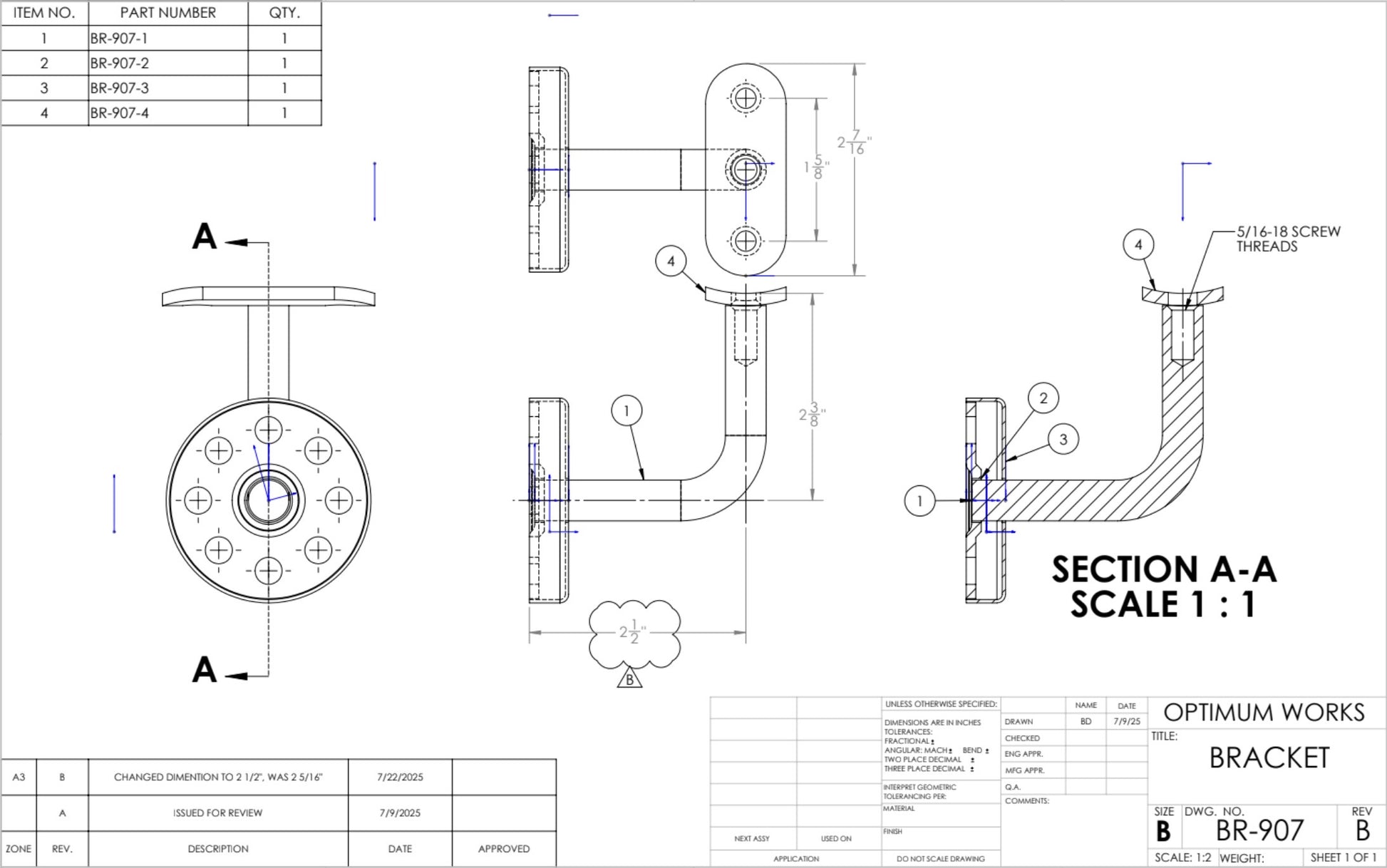 handrails architectual drawing