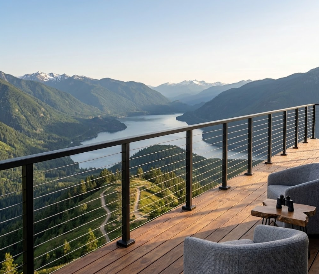 Complete Cable Railing Kit – Stainless Cable & Hardware | Residential Deck & Porch Railing System