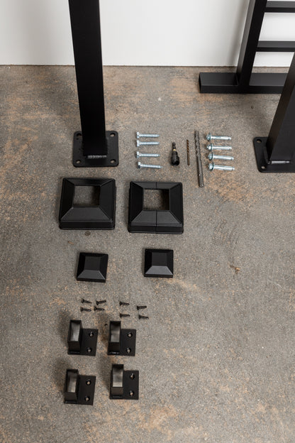Prefabricated 4' Horizontal Aluminum Deck Railing (Preassembled)