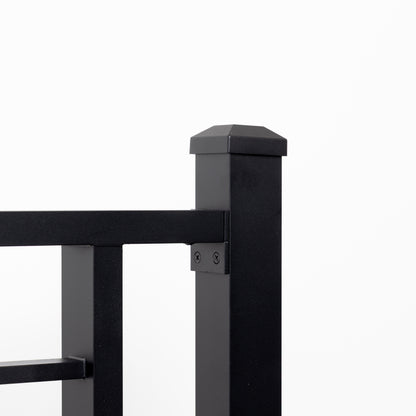 Prefabricated 8' Horizontal Aluminum Deck Railing (Preassembled)