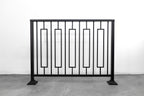 Modern Wrought Iron Railing, Vertical Metal Banister, Iron Stair Railing, Made in USA