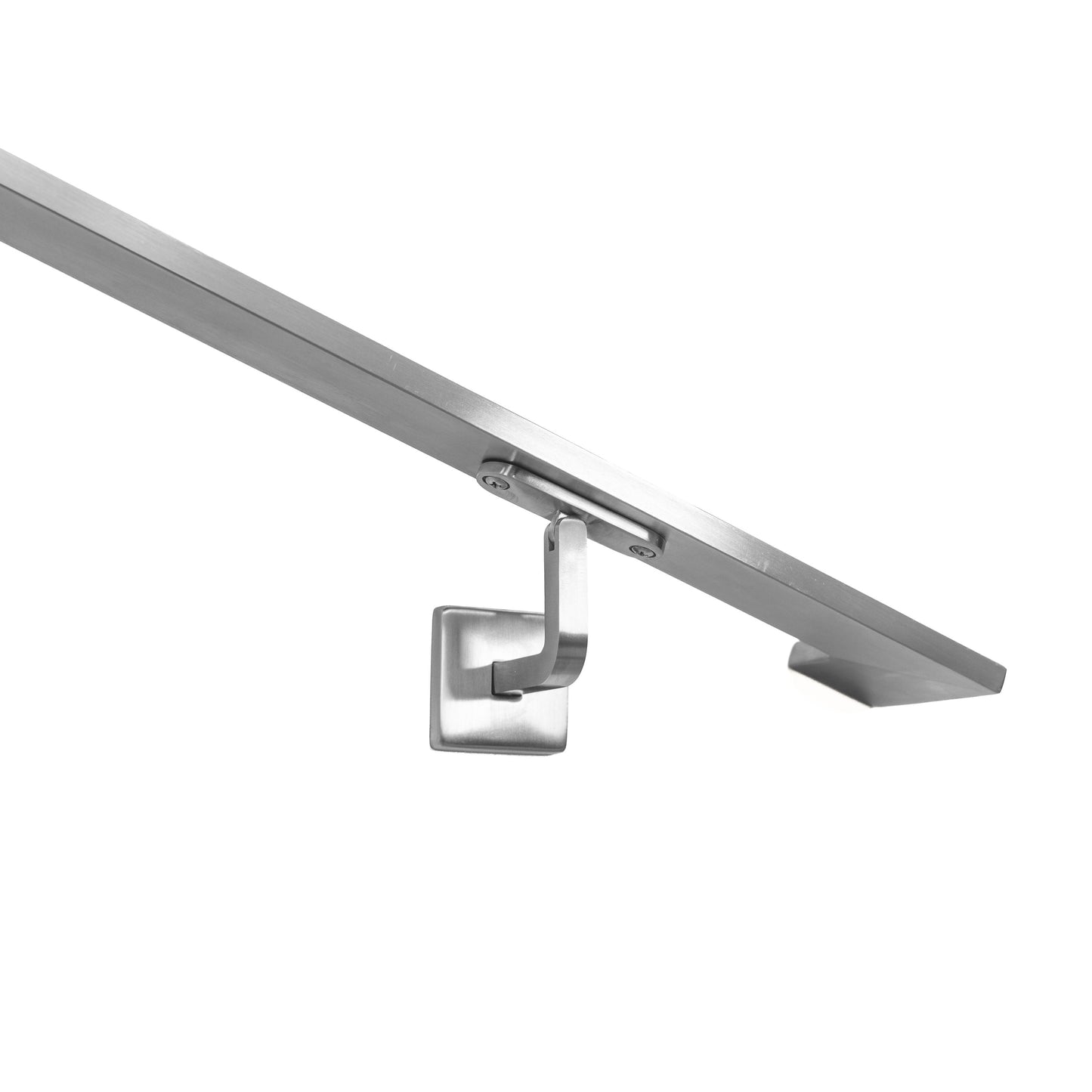 Modern Stainless Steel Handrail L Bracket Swivel Top