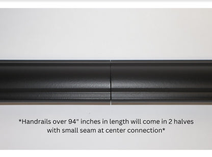 2"x1" Molded Cap, Solid Metal Handrail