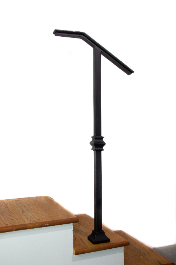 2" Molded Cap, Single-post Handrail for 1 to 2 Steps