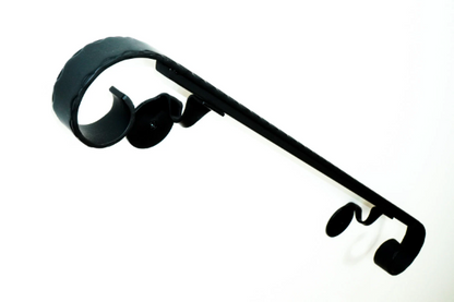 Hammered, Volute Scroll Handrail (Grooved/Ridged Edges)