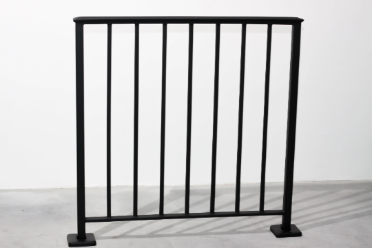 Metal Railing With Vertical Rhs Metal Railing, Vertical Balusters & Molded Cap Top Rail