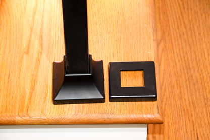 2" Molded Cap, Volute Fist Single-post Metal Handrail for 1 to 2 Steps
