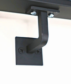 1.5"x1.5" Square Metal Handrail (Straight Cut / Square L Brackets)