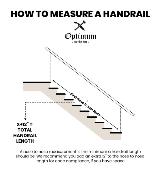 2"x1" Rectangle Stainless Steel Handrail (Straight Cut)