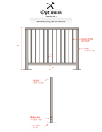 Square Metal Guardrail 