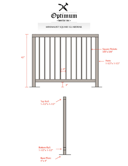 Square Railing, 1.5