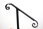 Floral Pattern Handrail in Matte Black