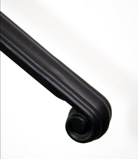 Iron Stair Railing in Semi Gloss Black
