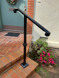 Outside Iron Railings in Black Color
