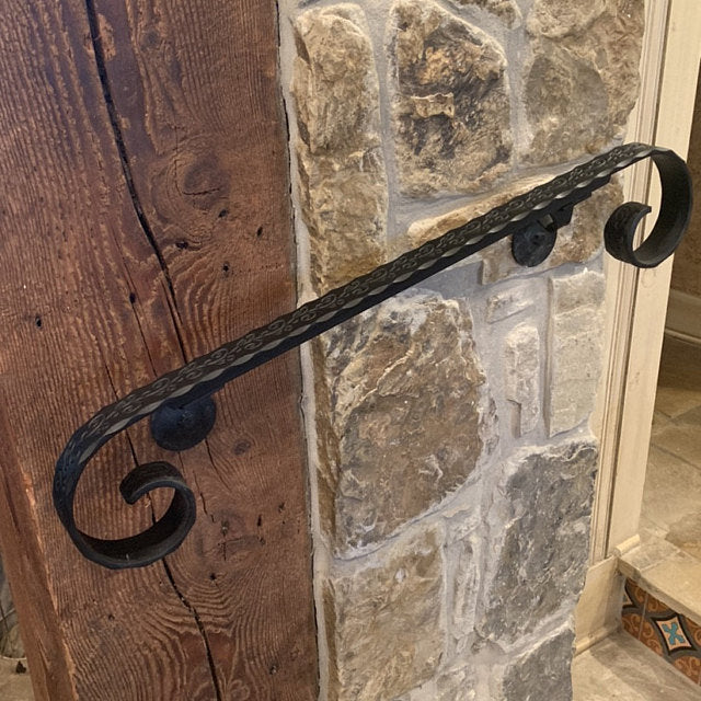 Black Handraii Iron Stain Railing