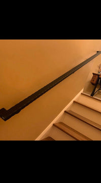Black Stair Step Handrail Railing