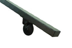 Rectangle Metal Handrail for Stairs in Flat black Color