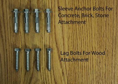 Modern 2-Foot, Double-Post Handrail (1.5"x1.5" Top Rail & Posts)