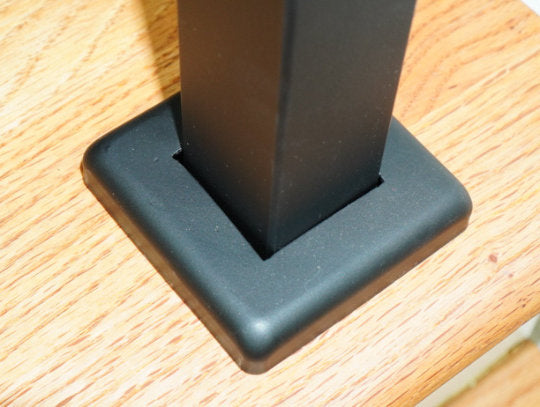 Modern 2-Foot, Double-Post Handrail (1.5"x1.5" Top Rail & Posts)